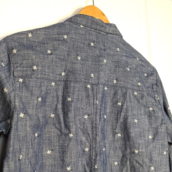 Old Navy Denim Shirt with Flower Print - Picture 3 of 8